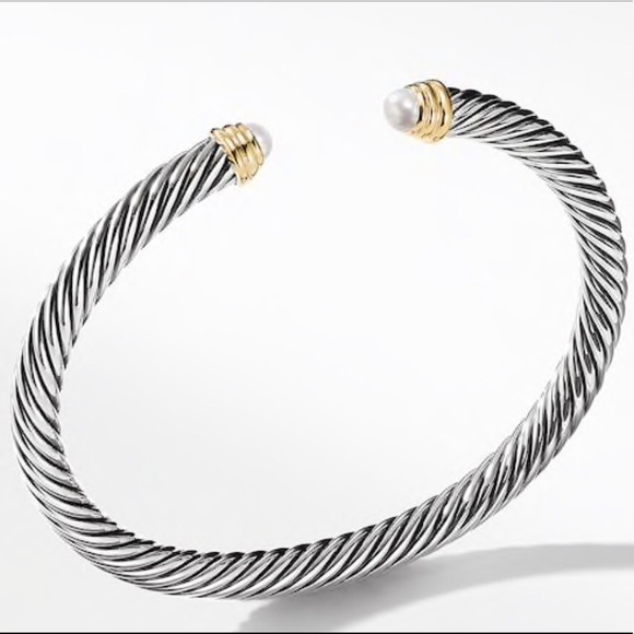 David Yurman Cable Classics w/ Pearls/14K Gold 5mm - Picture 1 of 2
